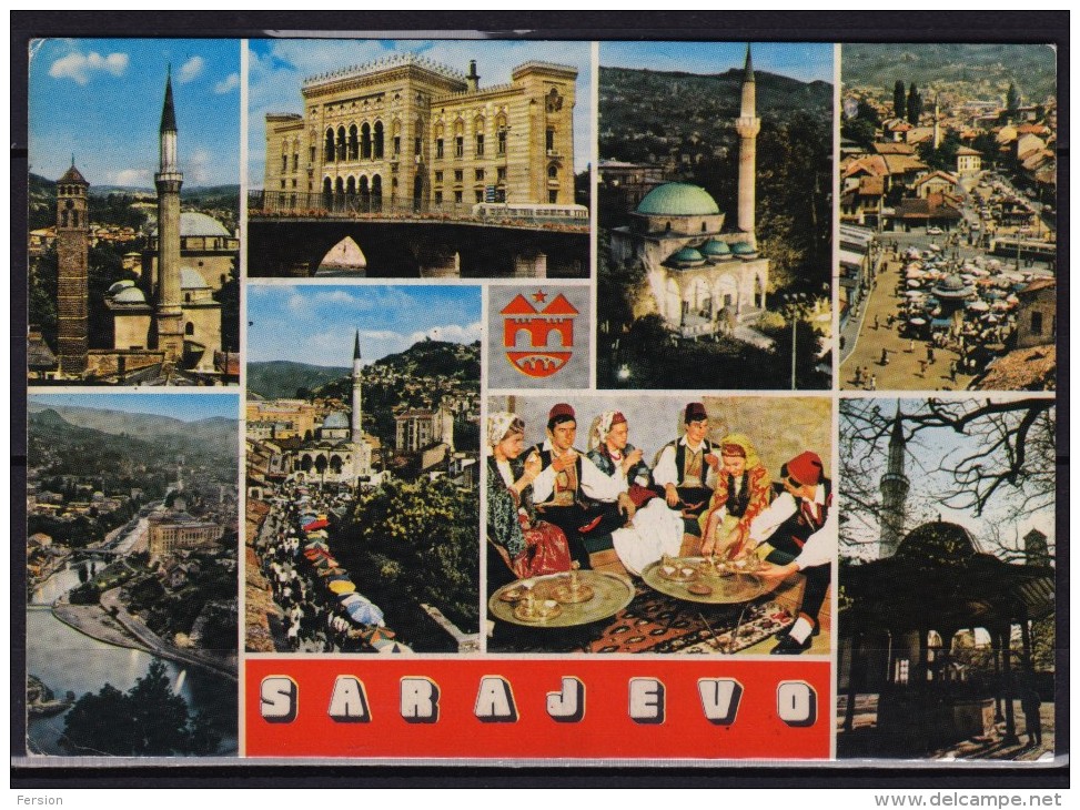 1978 SARAJEVO / Mosque Minaret - Bridge - Town House / YUGOSLAVIA - BOSNIA - Islam