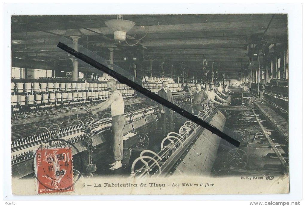 CPA - Roubaix à Identifier - La Fabrique Du Tissu - Les Métiers à Filer - Roubaix