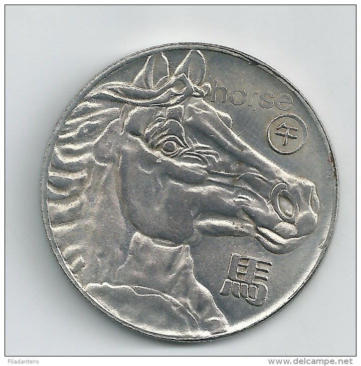 CHINA CONMEMORATIVA AÑO DEL CABALLO - PLATA - SIN DATAR   NL388 - China