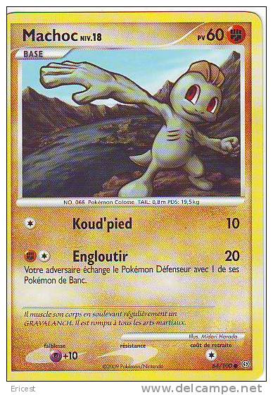 - X - CARTE POKEMON MACHOC NIV 18 64/100 NEUVE - Altri & Non Classificati