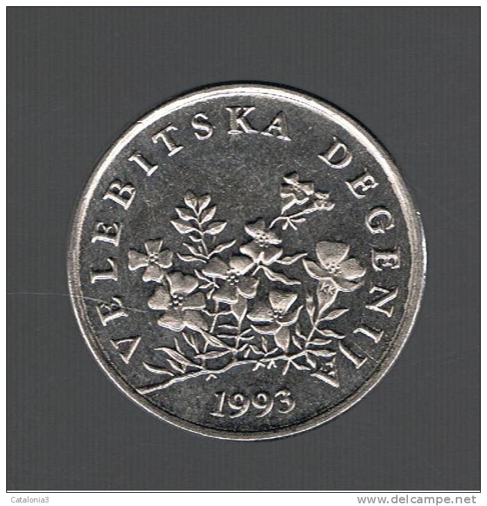 CROATIA - CROACIA -  50 Lipa 1993   KM8  - Flowers - VELEBITSKA DEGENIJA - Croatie