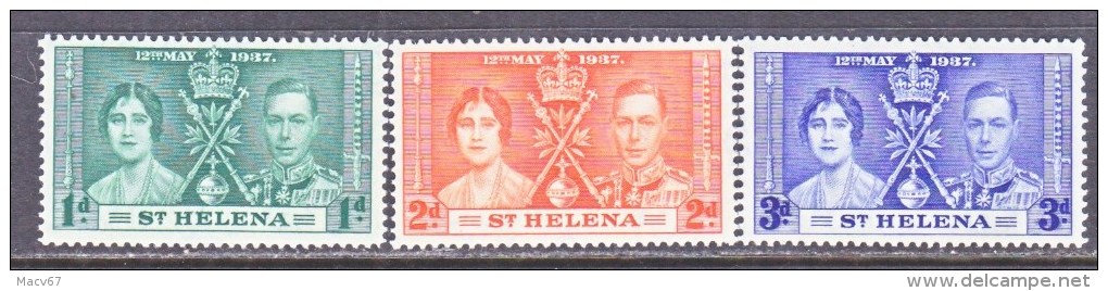 ST.  HELENA  ISLAND  115-7   **  CORONATION - Saint Helena Island