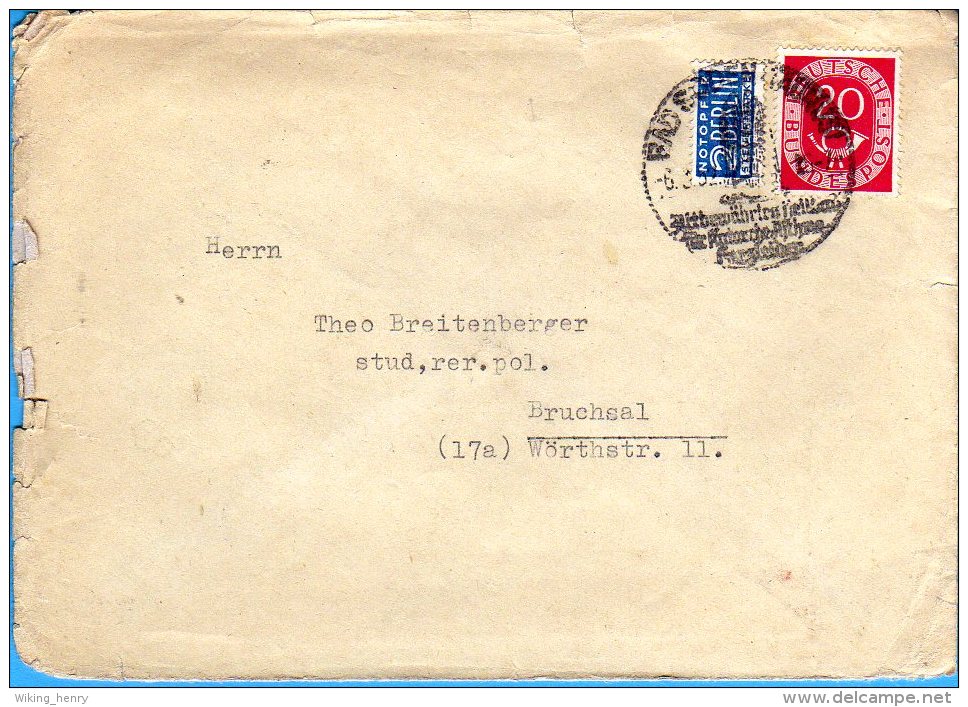 Bad Soden Am Taunus - Brief Von Dr Joseph Hensler 1952 - Bad Soden