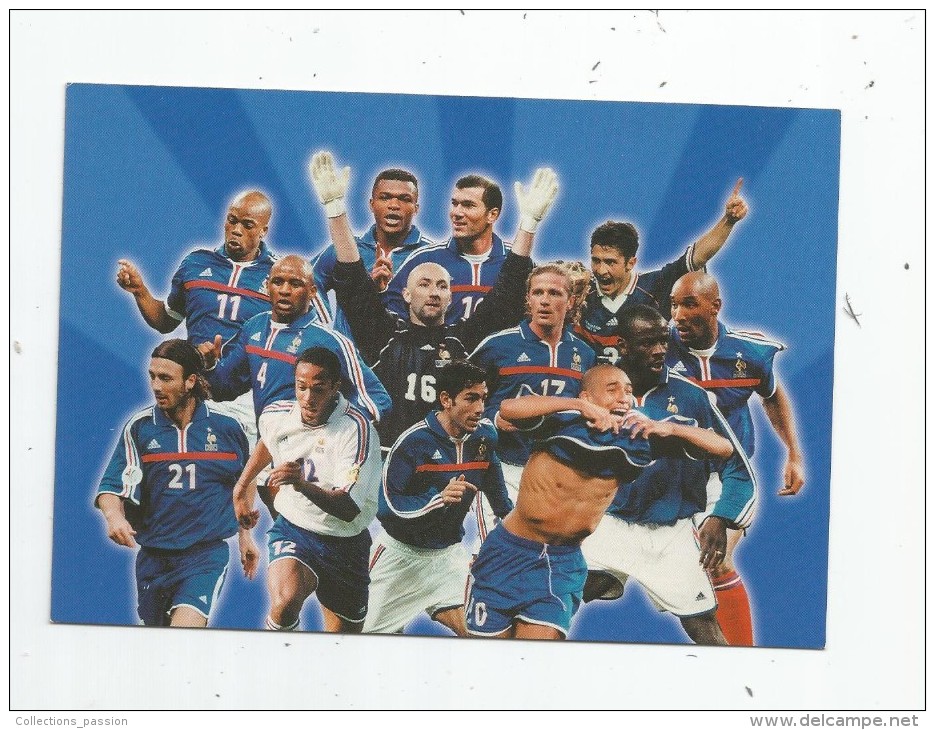 Cp , FOOTBALL , FRANCE 98 ,  Publicité Total , Elf , F.F.F. , Vierge - Football