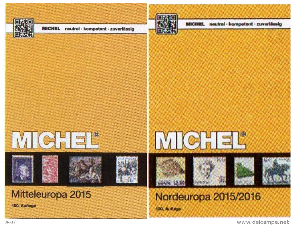 Mittel/Nord-Europa Katalog 2015/2016 Neu 132€ MICHEL Band 1+5 A UNO CH Genf Wien CZ CSR HU DK Eesti Soumi FI Latvia NO S - Supplies And Equipment