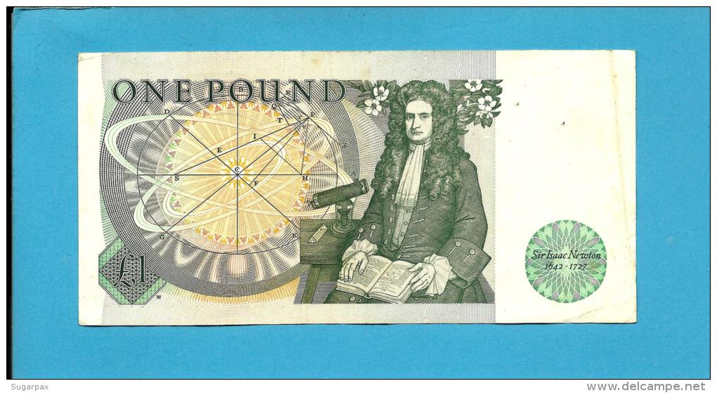 GREAT BRITAIN - 1 POUND - ND ( 1981 - 84 ) - P 377 B - Sign. D. H. F. Somerset - BANK OF ENGLAND - 2 Scans - 1 Pound