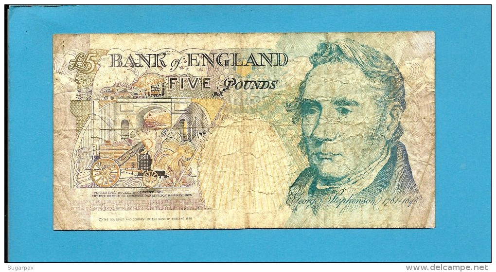 GREAT BRITAIN - 5 POUNDS - ND ( 1999 - 2002 ) - P 385 B - Sign. M. Lowther - BANK OF ENGLAND - 5 Pounds