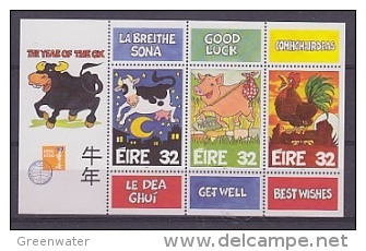 Ireland 1997 Year Of The Ox  M/s ** Mnh (22614) - Hojas Y Bloques