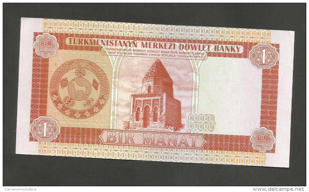 TURKMENISTAN - 1 MANAT (1993) - Turkmenistan