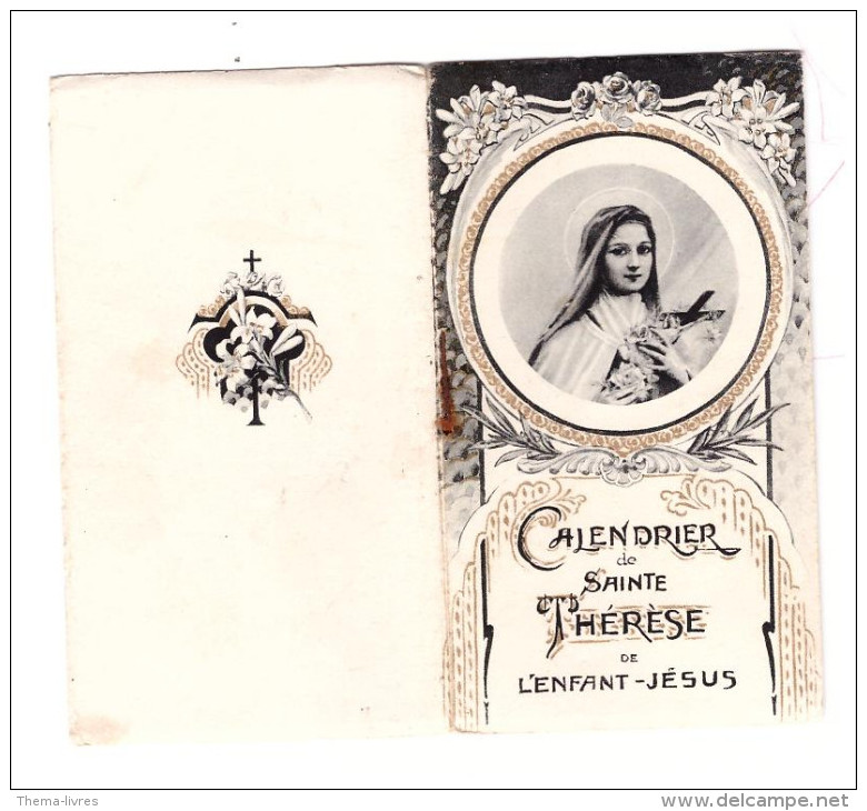Calendrier Sainte Thérèse De L'enfant-jésus 1932 (PPP225) - Tamaño Pequeño : 1921-40