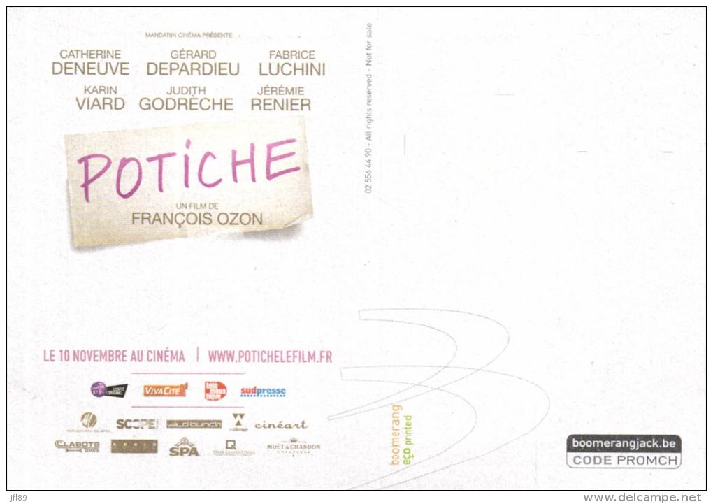 88776 - Carte Publicitaire   Fabrice Luchini   Pour La Piece De Theatre  " Potiche " - Artistes