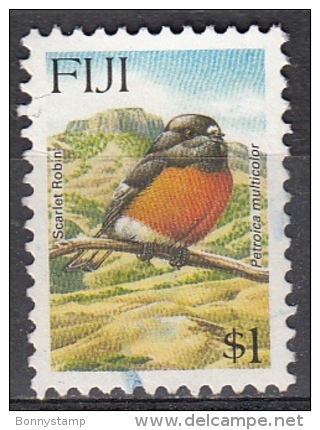 Fiji, 1995 - $1 Scarlet Robin - Nr.737 Usato° - Fiji (1970-...)