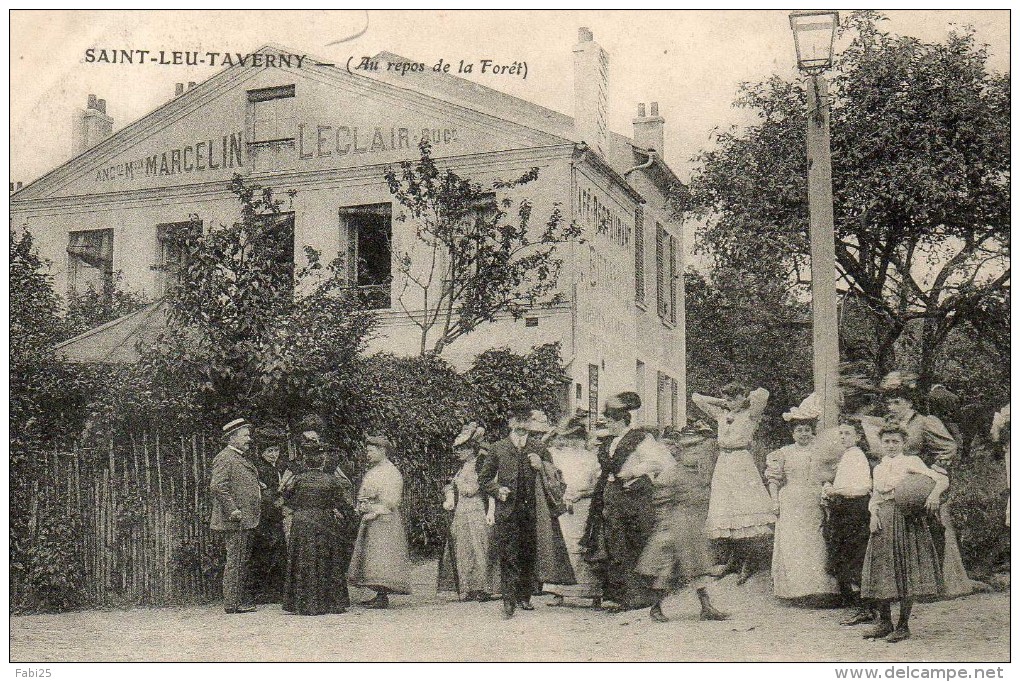 SAINT LEU TAVERNY  Au Repos De La Forêt CARTE RARE - Saint Leu La Foret