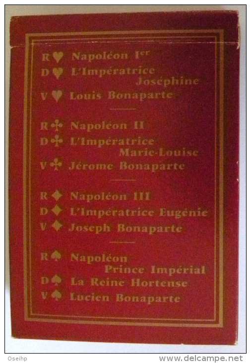 Jeu de 54 Cartes à Jouer  BONAPARTE Napoléon 1er  II III Carte Joker Histoire Joséphine