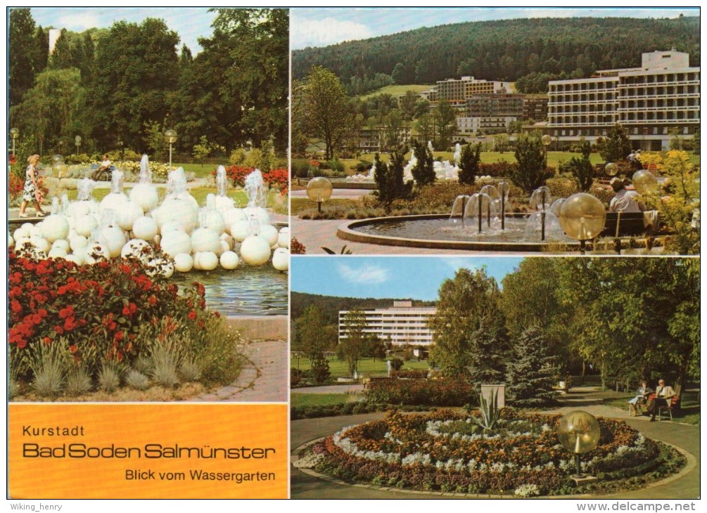 Bad Soden Salmünster - Mehrbildkarte 16  Vom Wassergarten - Main - Kinzig Kreis