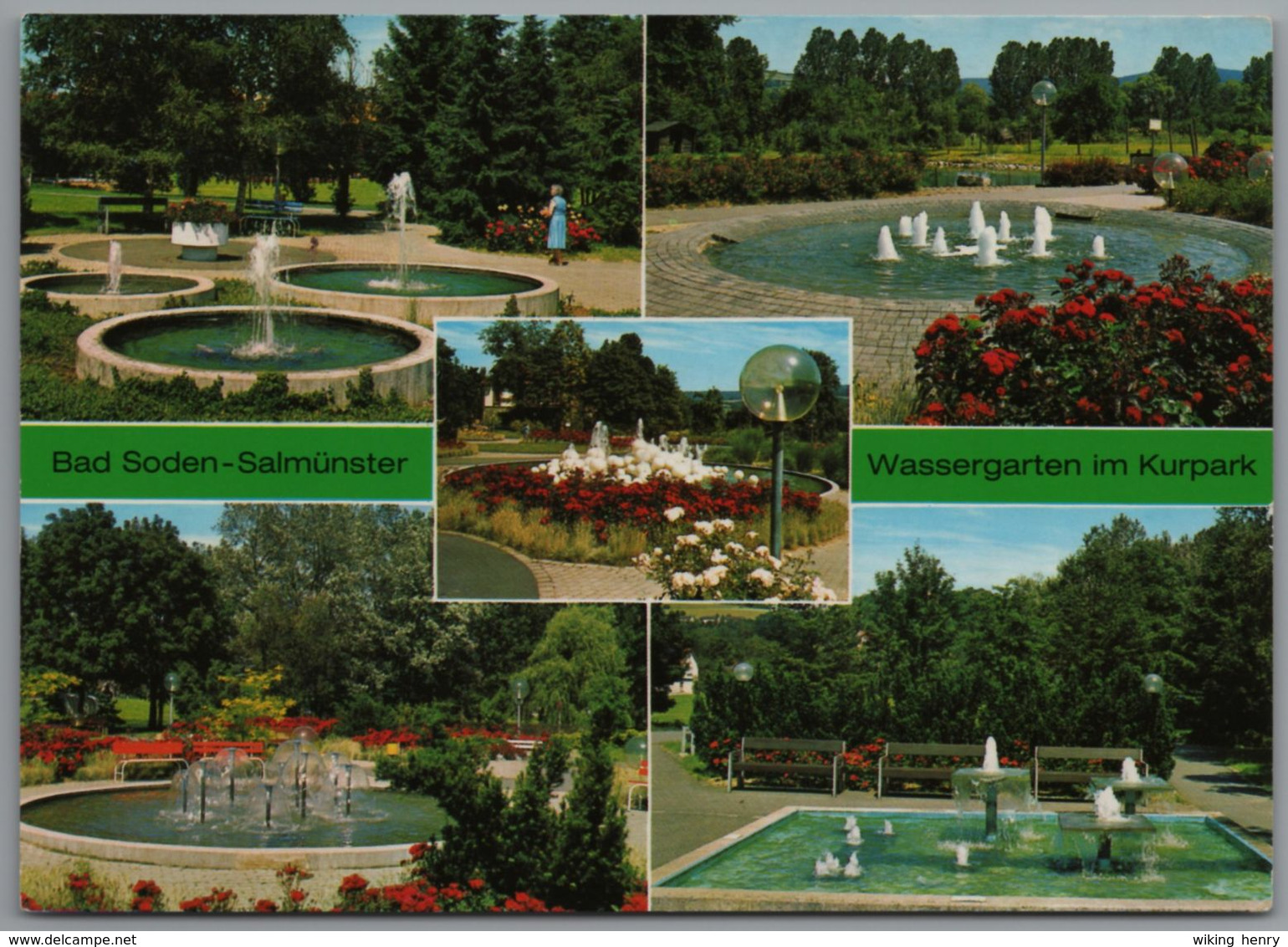 Bad Soden Salmünster - Mehrbildkarte 3  Wassergarten - Main - Kinzig Kreis