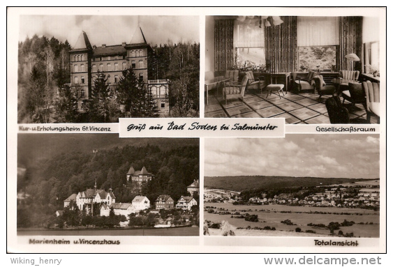 Bad Soden Salmünster - S/w Mehrbildkarte 10 - Main - Kinzig Kreis