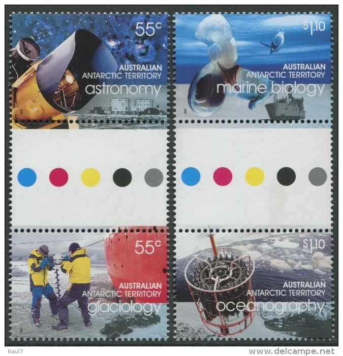 Australian Antarctic A.A.T. ( Australia) 2008 - Astronomie, Année Polaire - 4v Neuf // Mnh Paires Avec Vignette Central - Neufs