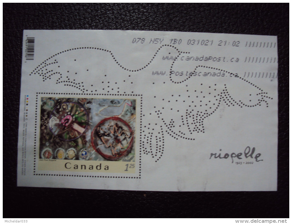 Canada  2003 Jean Paul Riopelle - Blocks & Sheetlets