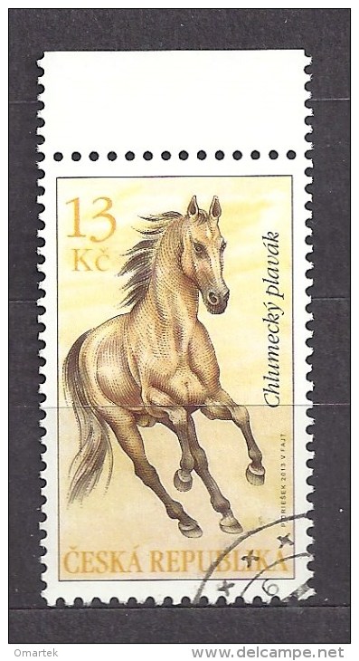 Czech Republic  Tschechische Republik  2013 Gest. Mi 784 Horses - Chlumetzer Dun  . C.1 - Oblitérés