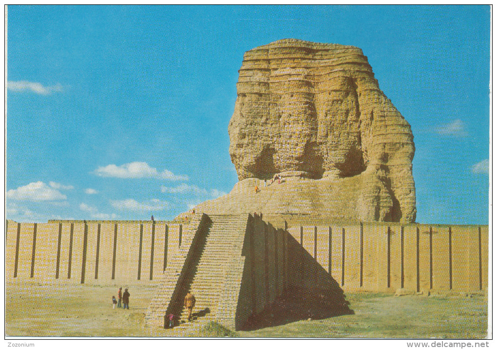 IRAQ THE RED ZIGGURAT Of Aqarquf  IRAK -   Old Postcard - Iraq