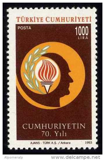 TURKEY 1993 (**) - Mi. 3008, 70th Anniversary Of The Republic - Ungebraucht