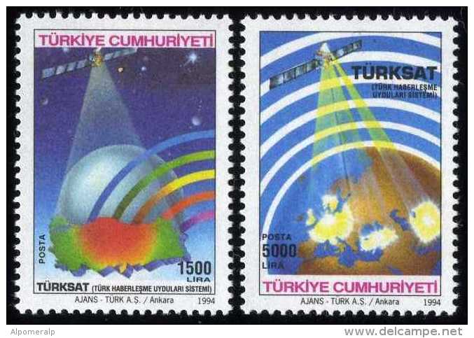 TURKEY 1994 (**) - Turkish Satellite Communication System, Mi. 3010-11. - Unused Stamps