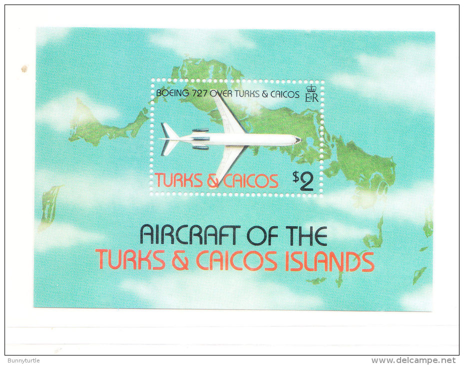 Turks &amp; Caicos 1982 Aircraft S/S MLH - Turks & Caicos (I. Turques Et Caïques)