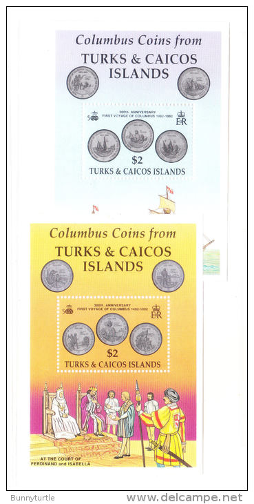 Turks &amp; Caicos 1992 Discovery Of America 500th Anniversary Coins S/S Mint - Turks And Caicos