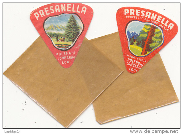 L 557 / ETIQUETTE DE  FROMAGE  -PRESANELLA   PORTIONS   ITALIE - Cheese