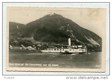 AUSTRIA - AK 234919 Wien - Blick Auf Den Leopoldsberg Und Die Donau - Sonstige & Ohne Zuordnung