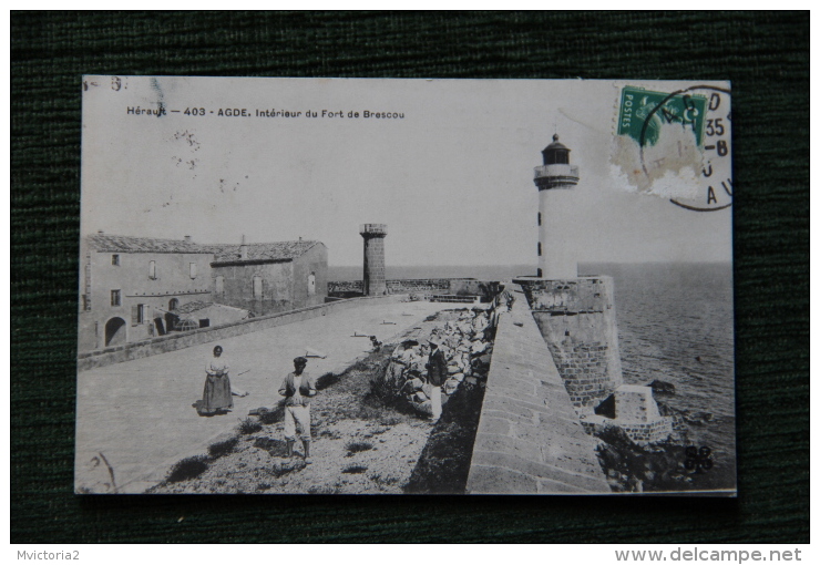 AGDE - Intérieur Du Fort De BRESCOU, Le Phare. - Agde