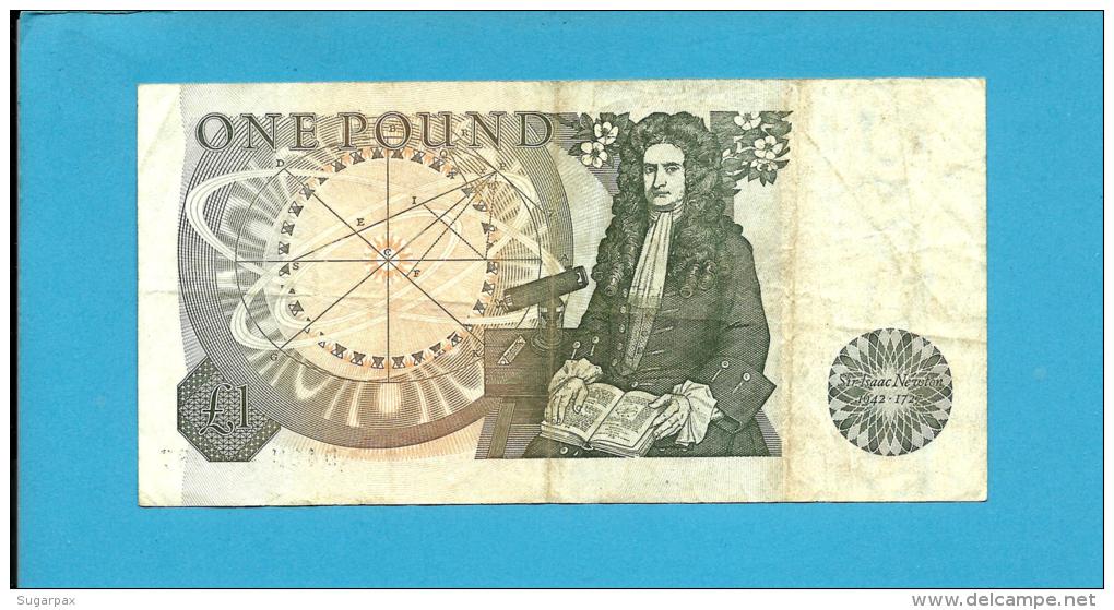 GREAT BRITAIN - 1 POUND - ND ( 1978 - 80 ) - P 377 A - Sign. J. B. Page - BANK OF ENGLAND - 2 Scans - 1 Pound
