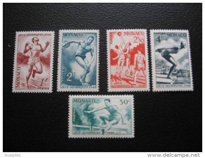 JO58  SC# 204-208  Olympique,  Olympic Games   Monaco  Set   YT #  319-323 - Sommer 1948: London