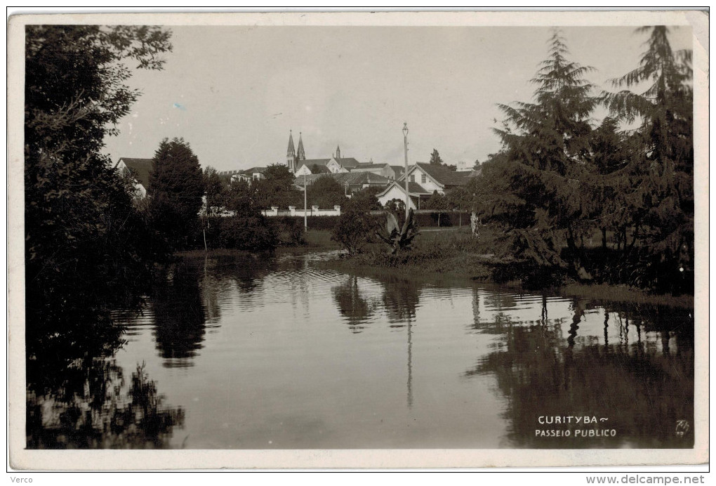 Carte Postale Ancienne De CURITYBA - PASSEIO PUBLICO - Curitiba