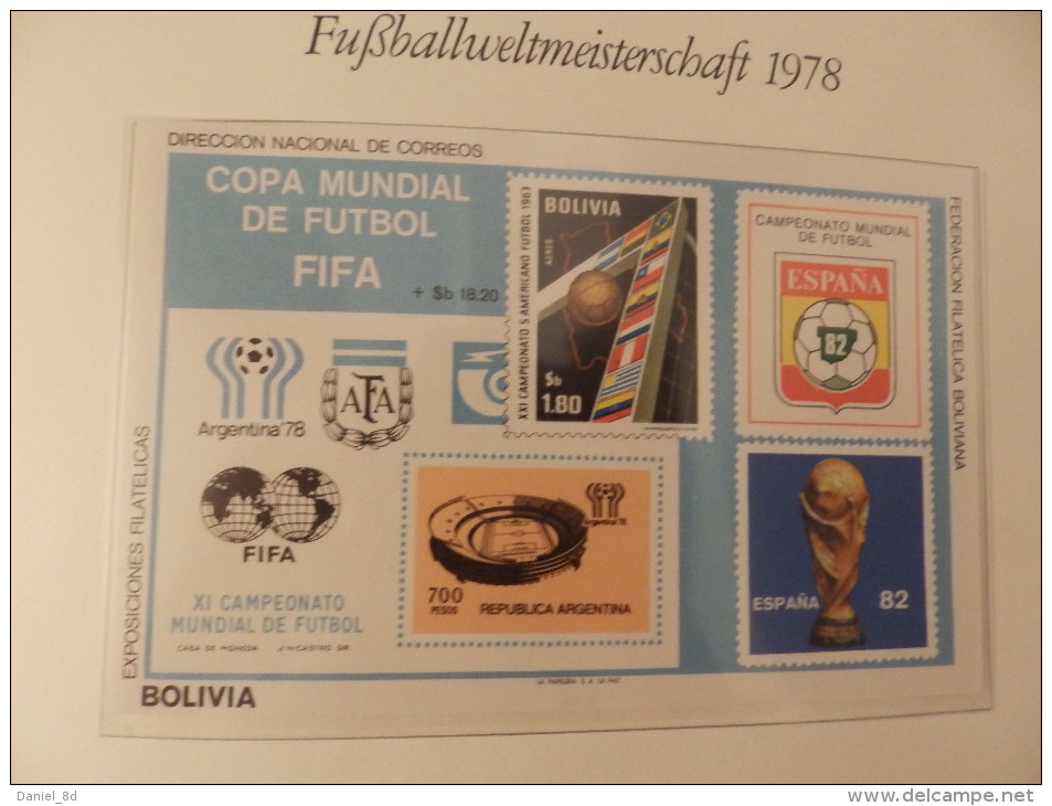 Collection 2 albums, tematic: World cup Argentina 1978, 140 pages total, worldwide, MNH