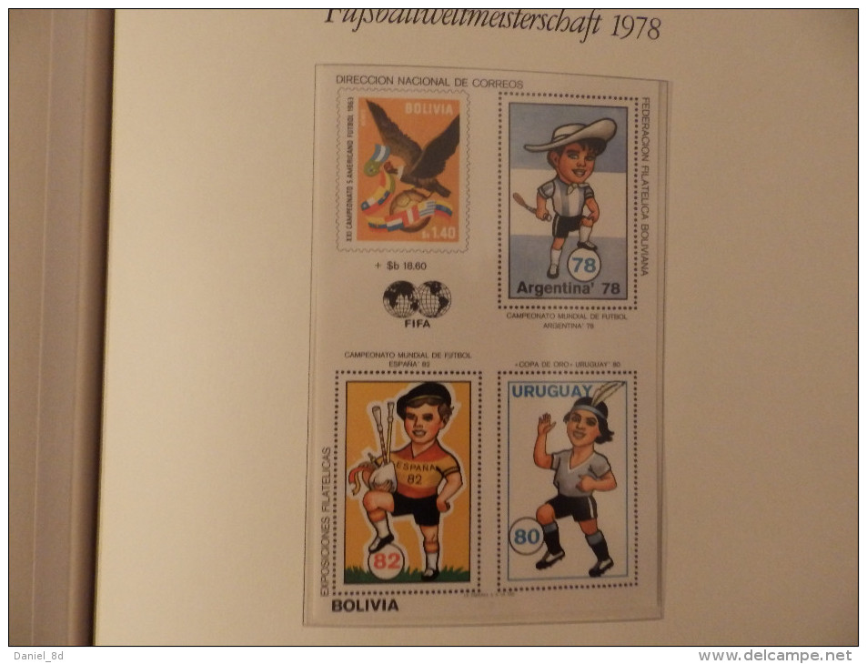 Collection 2 albums, tematic: World cup Argentina 1978, 140 pages total, worldwide, MNH