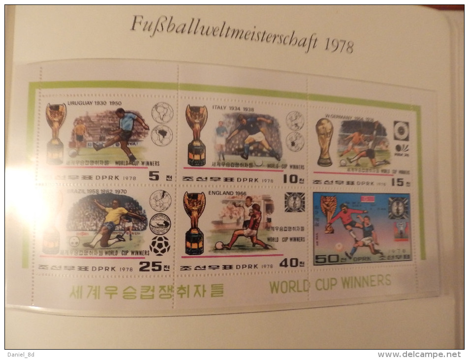 Collection 2 albums, tematic: World cup Argentina 1978, 140 pages total, worldwide, MNH
