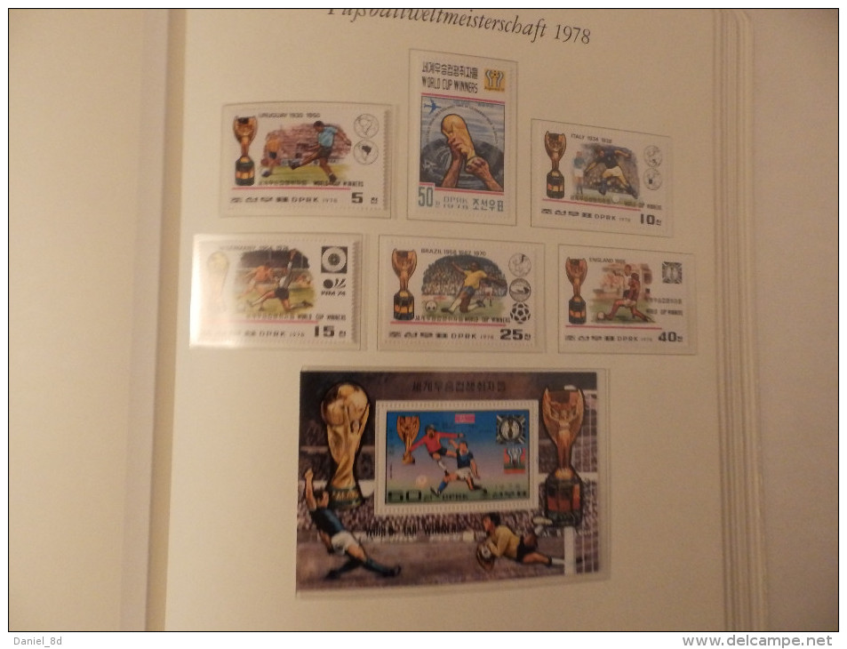 Collection 2 albums, tematic: World cup Argentina 1978, 140 pages total, worldwide, MNH