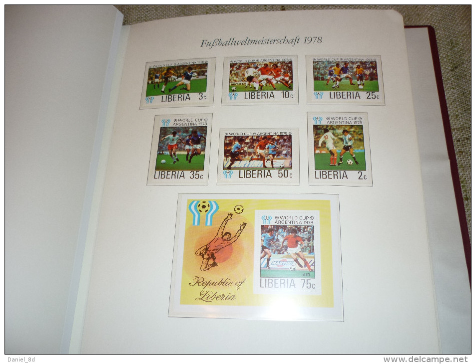 Collection 2 albums, tematic: World cup Argentina 1978, 140 pages total, worldwide, MNH