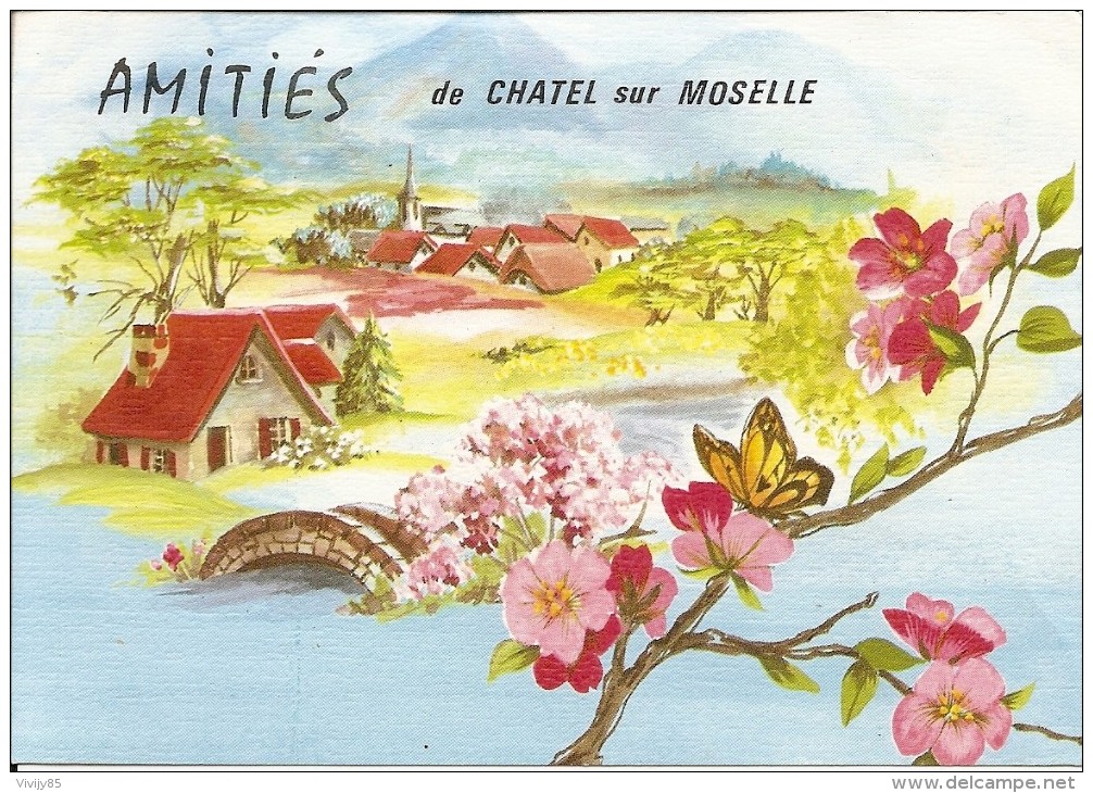 88 - CHATEL  SUR  MOSELLE - Belle Carte " Amitiés De ... " - Chatel Sur Moselle