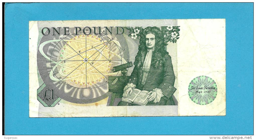 GREAT BRITAIN - 1 POUND - ND ( 1981 - 84 ) - P 377 B - Sign. D. H. F. Somerset - BANK OF ENGLAND - 2 Scans - 1 Pound