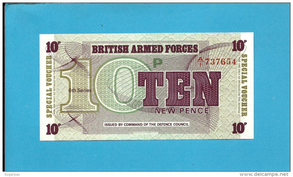 GREAT BRITAIN - 10 New Pence - ND ( 1972 ) - Pick M 48 - UNC. - Sixth Series Second Issue - British Armed Forces - British Armed Forces & Special Vouchers