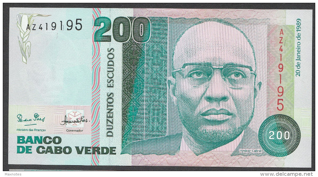 CABO VERDE (CAPE VERDE) :  200 Escudos - 1989 - UNC - Capo Verde