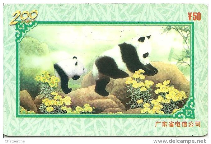 TELECARTE PHONECARD CHINE CHINA  50 YUANS PANDA - Chine