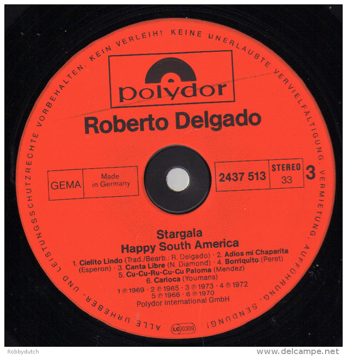 * 2LP *  ROBERTO DELGADO - STARGALA - HAPPY SOUTH AMERICA (Germany 1973 EX-!!!)