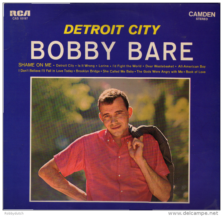 * LP *  BOBBY BARE - DETROIT CITY (Germany 1963) - Country En Folk