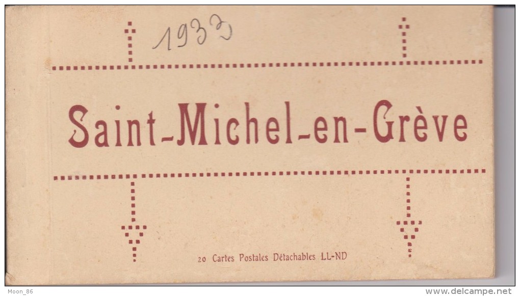 22 SAINT MICHEL EN GREVE - Carrnet 20 Cartes Postales Détachables LL ND - Entier En Tres Bon Etat - Saint-Michel-en-Grève