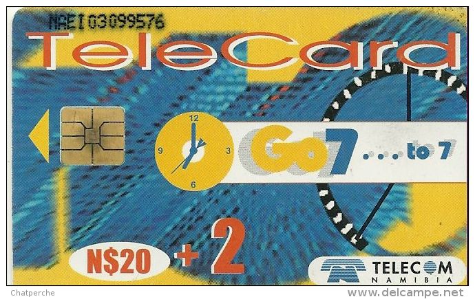 TELECARTE PHONECARD NAMIBIA NAMIBIE  CARTE A PUCE 20 DOLLARS  + 2 TALK MORE - Namibia