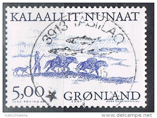 2001 - GROENLANDIA / GREENLAND  - VICHINGHI - USATO / USED. - Gebraucht